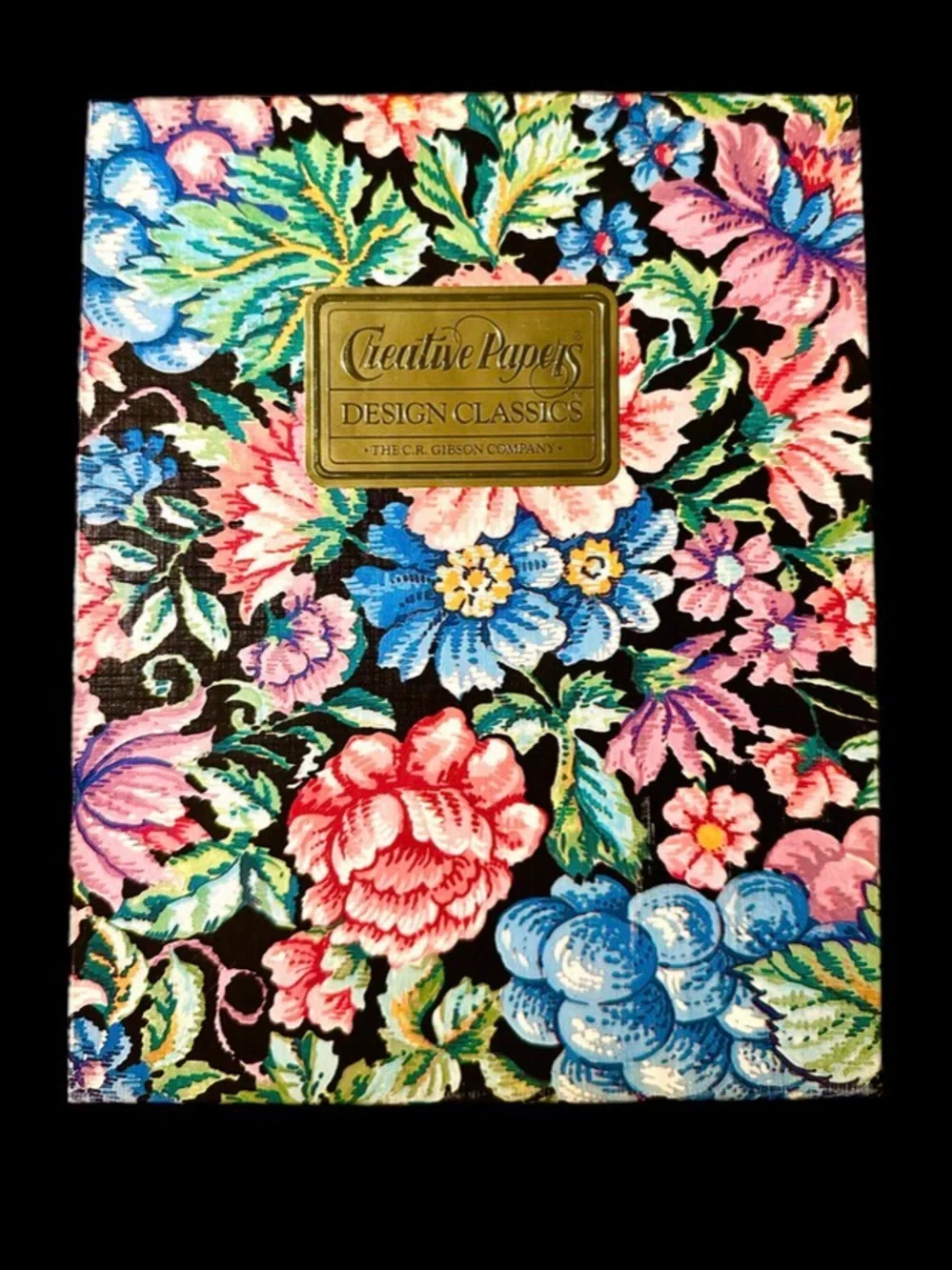 Gibson Floral Note Card Set with Pink Ribbon